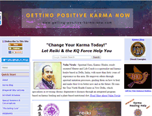 Tablet Screenshot of getting-positive-karma-now.com